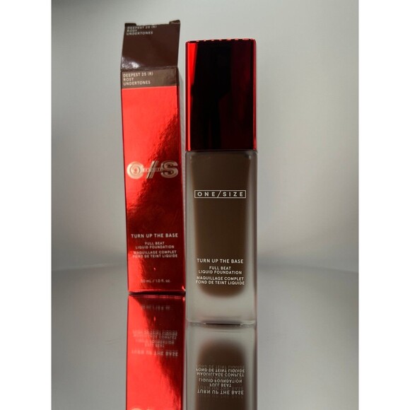 ONE/SIZE Turn Up The Base Full Beat Liquid Foundation - Deepest 25 New in Box 2 - Picture 1 of 9